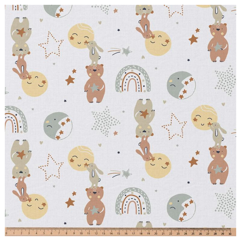 Printed Cotton LALOUNA White / Vintage Multicolored